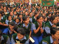 Tibetan school kids