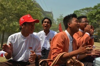 NLD campaigners Rangoon,Burma