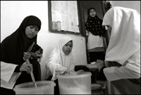 Girls having lunch at an orphanage in Banda Aceh Indonesia