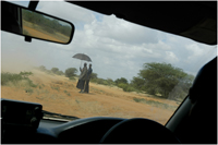 The road to IFO refugee camp from Dadaab.